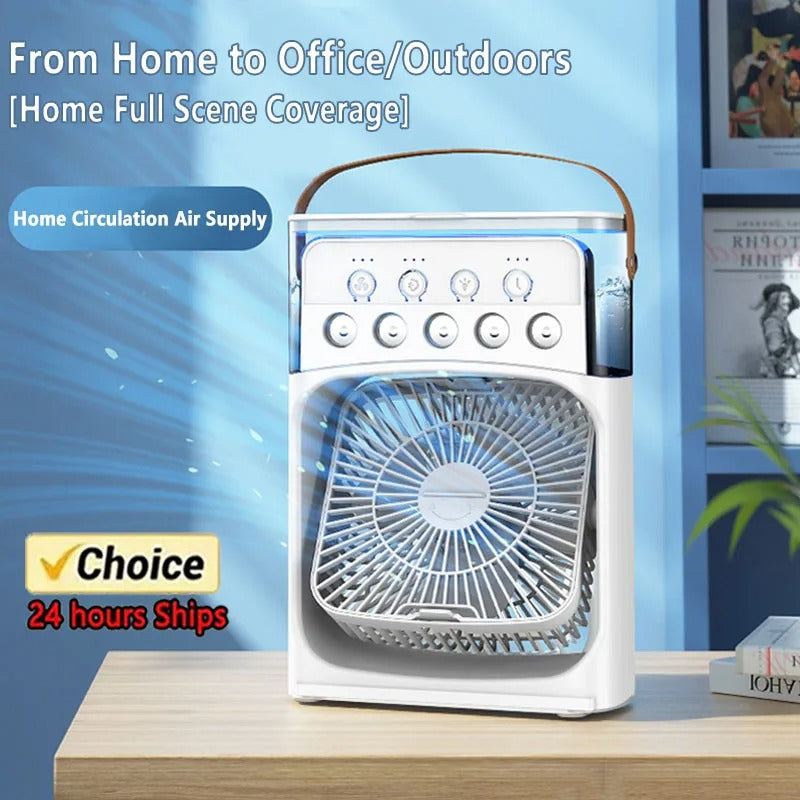Portable Desktop Air Conditioner Fan – Mini Air Cooler with USB Power