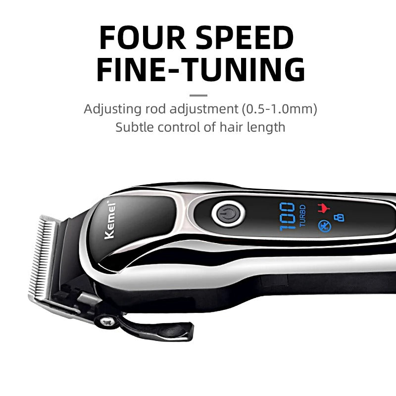 Professional Hair Clipper Rechargeable Trimmer – Cordless Grooming Tool