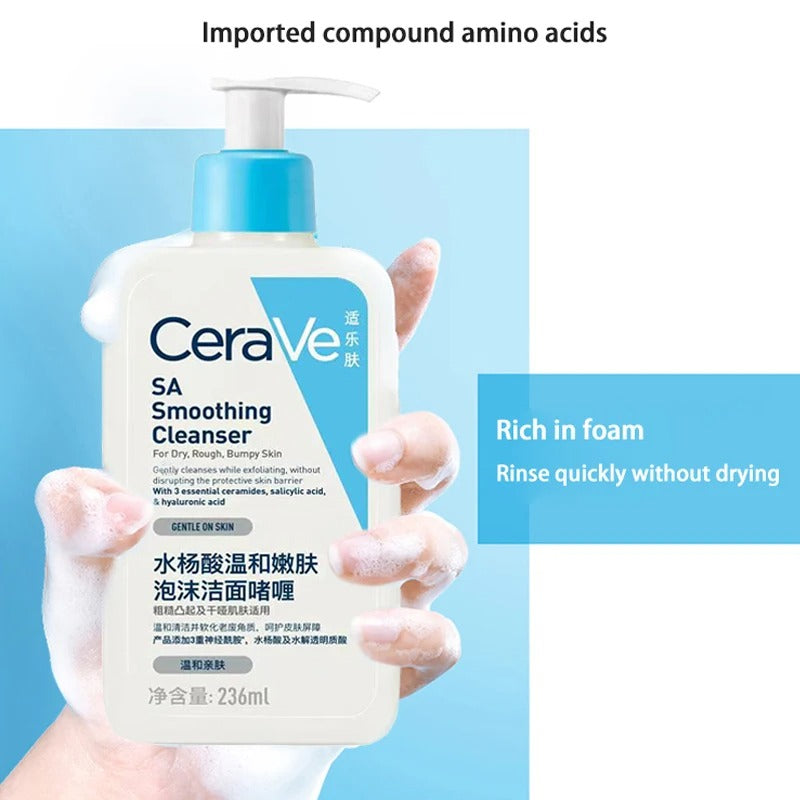 CeraVe SA Smoothing Cleanser – For Rough & Bumpy Skin