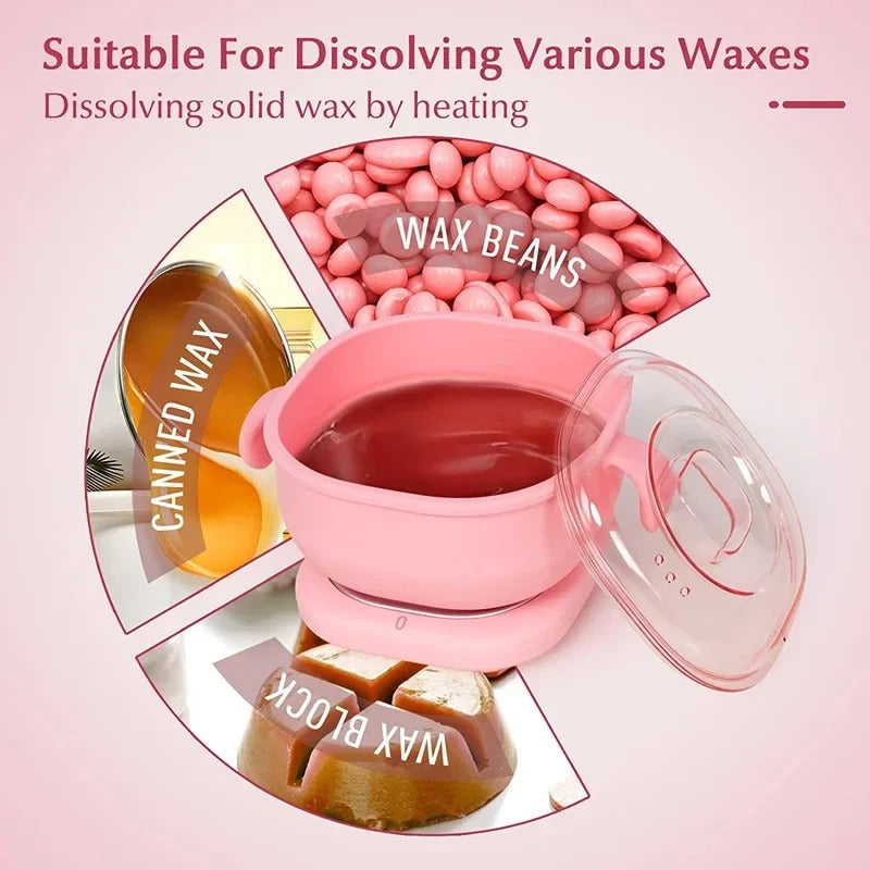 Portable Silicone Wax Warmer – Mini Hair Removal Wax Heater