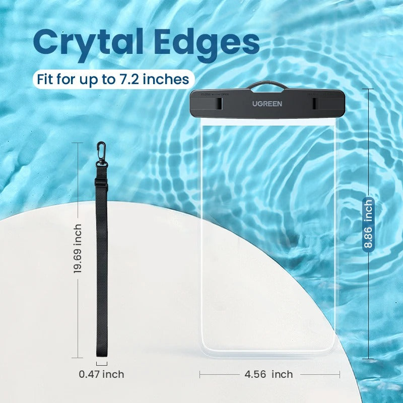 Plus Size Mobile Waterproof Pouch – Touch Screen Phone Protection Bag