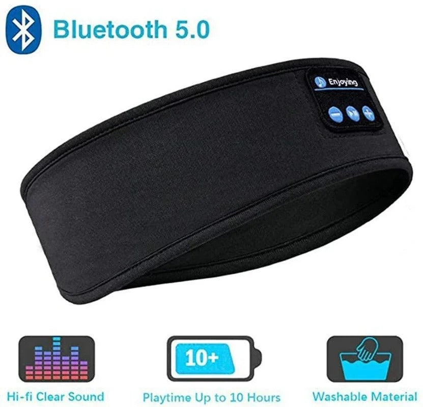 Bluetooth Sleeping Headband Headphones – Wireless Music Eye Mask