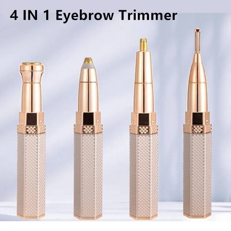 4 in 1 Rechargeable Eyebrow Trimmer for Women – Facial Hair Remover