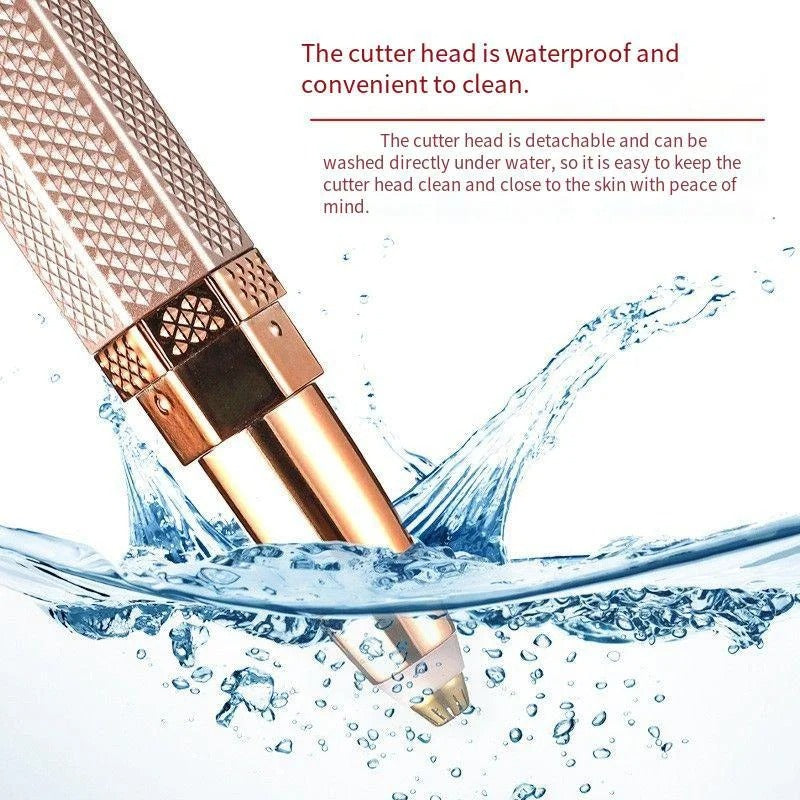4 in 1 Rechargeable Eyebrow Trimmer for Women – Facial Hair Remover