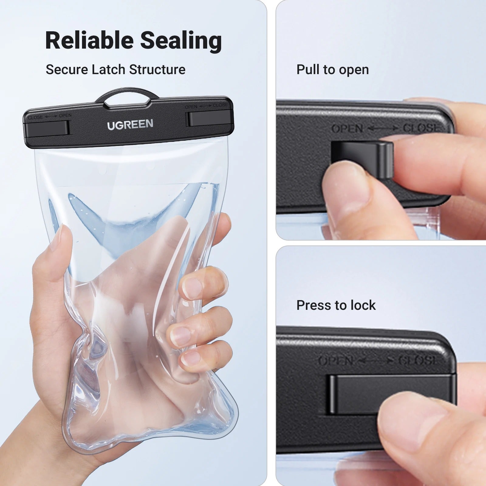 Plus Size Mobile Waterproof Pouch – Touch Screen Phone Protection Bag