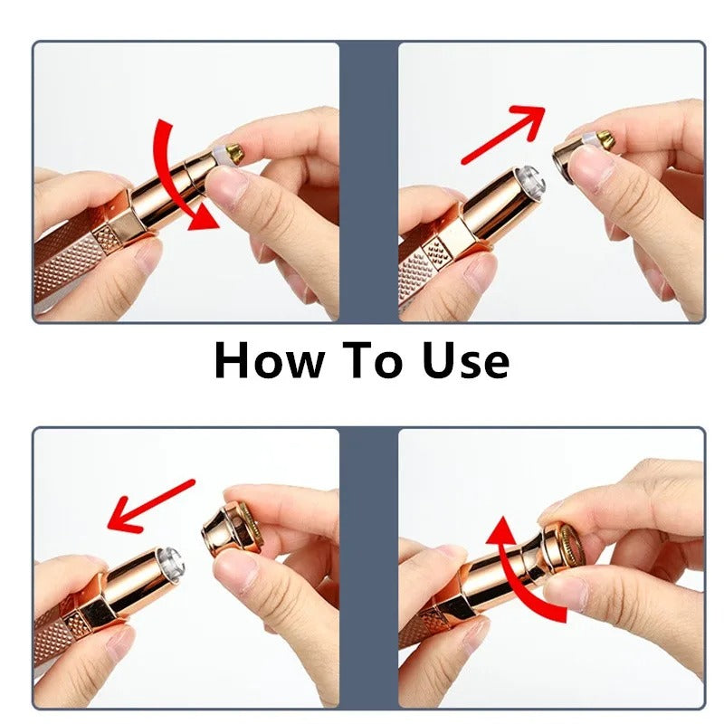 4 in 1 Rechargeable Eyebrow Trimmer for Women – Facial Hair Remover