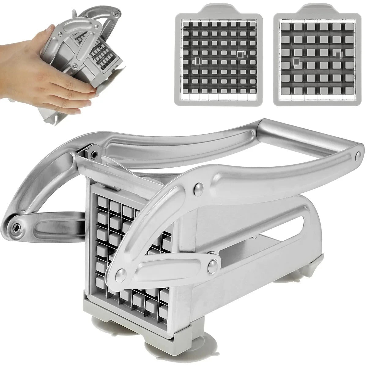 Stainless Steel French Fry Cutter – Potato Chopper Slicer